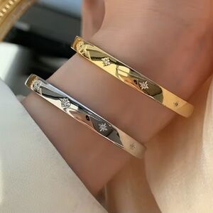 Elegant Gold Plated Bangle Bracelets